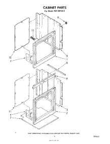 03 - Cabinet parts for Whirlpool Oven RB130PXK0 from AppliancePartsPros.com