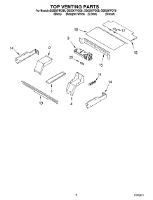 05 - Top Venting, Optional parts for Whirlpool Oven GBS307PDT8 from AppliancePartsPros.com