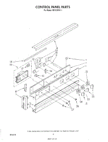 04 - Control Panel , Lit / Optional parts for Whirlpool Oven RB130PXV1 from AppliancePartsPros.com