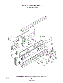 04 - Control Panel , Lit / Optional parts for Whirlpool Oven RB130PXV3 from AppliancePartsPros.com