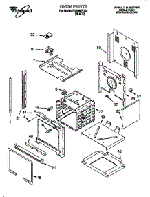 Oven parts for Whirlpool Oven RBS240PDB0 from AppliancePartsPros.com