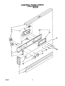 02 - Control Panel, Lit / Optional parts for Whirlpool Oven RB100PXYB2 from AppliancePartsPros.com