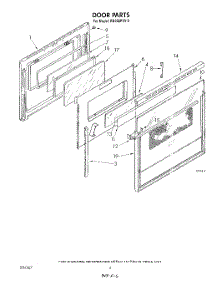 04 - Door parts for Whirlpool Oven RB266PXV0 from AppliancePartsPros.com