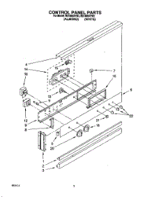 02 - Control Panel, Lit / Optional parts for Whirlpool Oven RB1005XYN3 from AppliancePartsPros.com