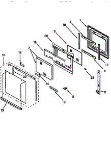 Oven Door parts for Whirlpool Oven RBS248PDQ4 from AppliancePartsPros.com