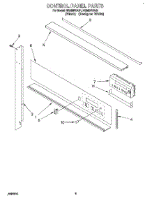 03 - Control Panel parts for Whirlpool Oven RB262PXAB1 from AppliancePartsPros.com