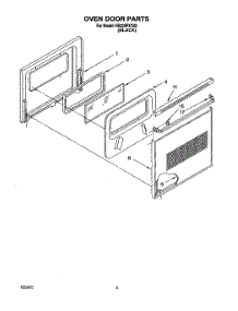 03 - Oven Door, Optional parts for Whirlpool Oven RB220PXYB3 from AppliancePartsPros.com