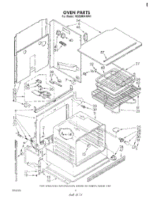 03 - Section parts for Whirlpool Oven RB2600XKW1 from AppliancePartsPros.com