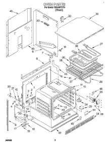 02 - Oven, Literature parts for Whirlpool Oven RB220PXYB2 from AppliancePartsPros.com