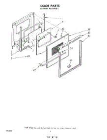 04 - Door parts for Whirlpool Oven RB120PXK2 from AppliancePartsPros.com