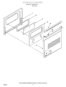 03 - Oven Door, Optional parts for Whirlpool Oven RB220PXYB1 from AppliancePartsPros.com