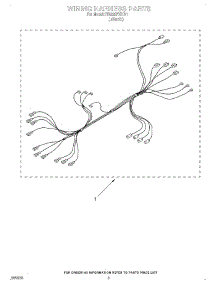 04 - Wiring Harness parts for Whirlpool Oven RB220PXYB1 from AppliancePartsPros.com