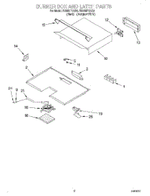 04 - Burner Box And Latch parts for Whirlpool Oven RB262PXAQ5 from AppliancePartsPros.com