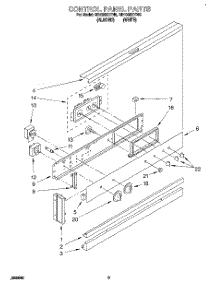 02 - Control Panel, Lit / Optional parts for Whirlpool Oven RB1005XYW5 from AppliancePartsPros.com