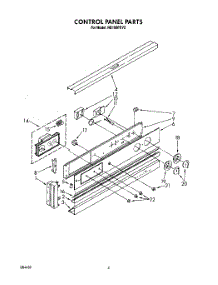 04 - Control Panel, Lit / Optional parts for Whirlpool Oven RB100PXV2 from AppliancePartsPros.com