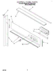 03 - Control Panel parts for Whirlpool Oven RB262PXAQ3 from AppliancePartsPros.com