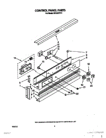 03 - Control Panel, Lit / Optional parts for Whirlpool Oven RB100PXV3 from AppliancePartsPros.com