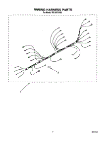 05 - Wiring Harness parts for Whirlpool Oven RB120PXYB0 from AppliancePartsPros.com