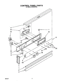 03 - Control Panel, Lit / Optional parts for Whirlpool Oven RB1005XYW0 from AppliancePartsPros.com