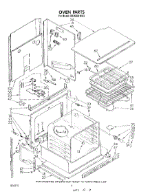 03 - Oven parts for Whirlpool Oven RB2600XKW3 from AppliancePartsPros.com