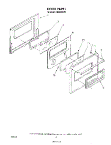 04 - Door parts for Whirlpool Oven RB2000XVW0 from AppliancePartsPros.com