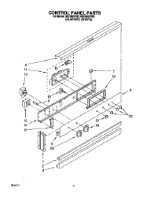02 - Control Panel, Lit / Optional parts for Whirlpool Oven RB1005XYW2 from AppliancePartsPros.com