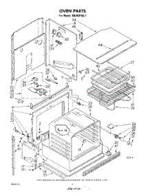 03 - Section parts for Whirlpool Oven RB260PXK1 from AppliancePartsPros.com