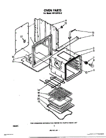02 - Oven parts for Whirlpool Oven RB2200XKW0 from AppliancePartsPros.com