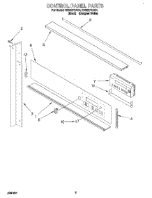 03 - Control Panel parts for Whirlpool Oven RB262PXAQ4 from AppliancePartsPros.com
