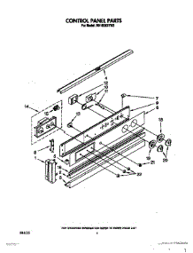 03 - Control Panel, Lit / Optional parts for Whirlpool Oven RB1000XVW3 from AppliancePartsPros.com