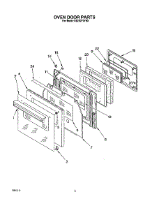 05 - Oven Door, Literature parts for Whirlpool Oven RB262PXYQ0 from AppliancePartsPros.com
