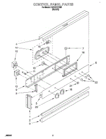 02 - Control Panel, Lit / Optional parts for Whirlpool Oven RB100PXYB5 from AppliancePartsPros.com