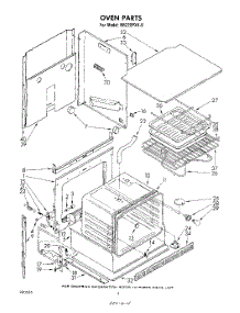 03 - Section parts for Whirlpool Oven RB220PXK0 from AppliancePartsPros.com
