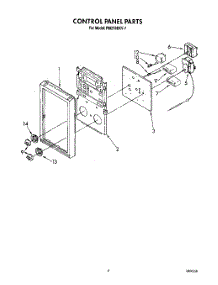 03 - Control Panel parts for Whirlpool Oven RM278BXV7 from AppliancePartsPros.com