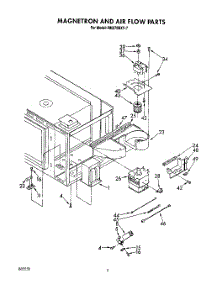 04 - Magnetron And Air Flow parts for Whirlpool Oven RM278BXV7 from AppliancePartsPros.com