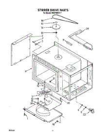 05 - Stirrer Drive parts for Whirlpool Oven RM278BXV7 from AppliancePartsPros.com