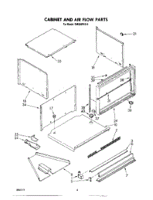 03 - Cabinet And Airflow parts for Whirlpool Oven RM288PXS9 from AppliancePartsPros.com