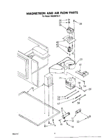 04 - Magnetron And Airflow parts for Whirlpool Oven RM288PXS9 from AppliancePartsPros.com