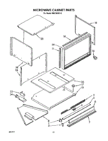 08 - Microwave Cabinet, Optional parts for Whirlpool Oven RM278BXV5 from AppliancePartsPros.com