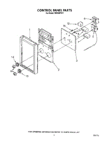 04 - Control Panel, Lit / Optional parts for Whirlpool Oven RM288PXV1 from AppliancePartsPros.com