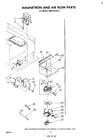 07 - Magnetron And Air Flow parts for Whirlpool Oven RM275PXK0 from AppliancePartsPros.com