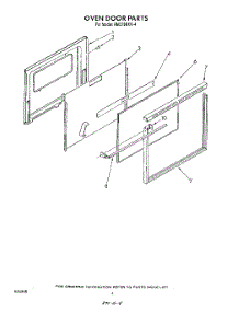 03 - Oven Door parts for Whirlpool Oven RM278BXV4 from AppliancePartsPros.com