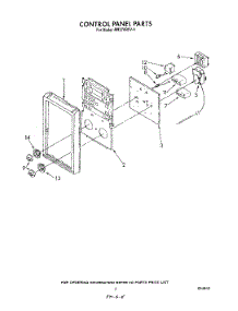 04 - Control Panel parts for Whirlpool Oven RM278BXV4 from AppliancePartsPros.com