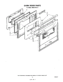 09 - Oven Door parts for Whirlpool Oven RM275PXL0 from AppliancePartsPros.com