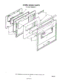 09 - Oven Door parts for Whirlpool Oven RM288PXP1 from AppliancePartsPros.com