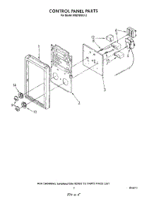 04 - Control Panel parts for Whirlpool Oven RM278BXV2 from AppliancePartsPros.com