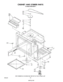 06 - Cabinet And Stirrer parts for Whirlpool Oven RM278BXP1 from AppliancePartsPros.com