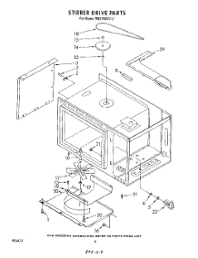 06 - Stirrer Drive parts for Whirlpool Oven RM278BXV2 from AppliancePartsPros.com