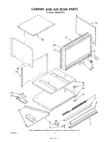03 - Cabinet And Airflow parts for Whirlpool Oven RM288PXS0 from AppliancePartsPros.com