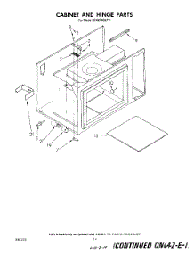 08 - Cabinet And Hinge parts for Whirlpool Oven RM278BXP1 from AppliancePartsPros.com